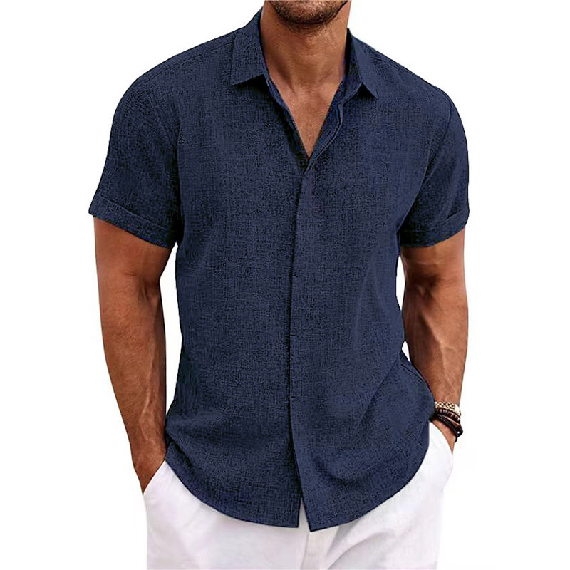 Short-Sleeved Button-Front Shirt - Image 9