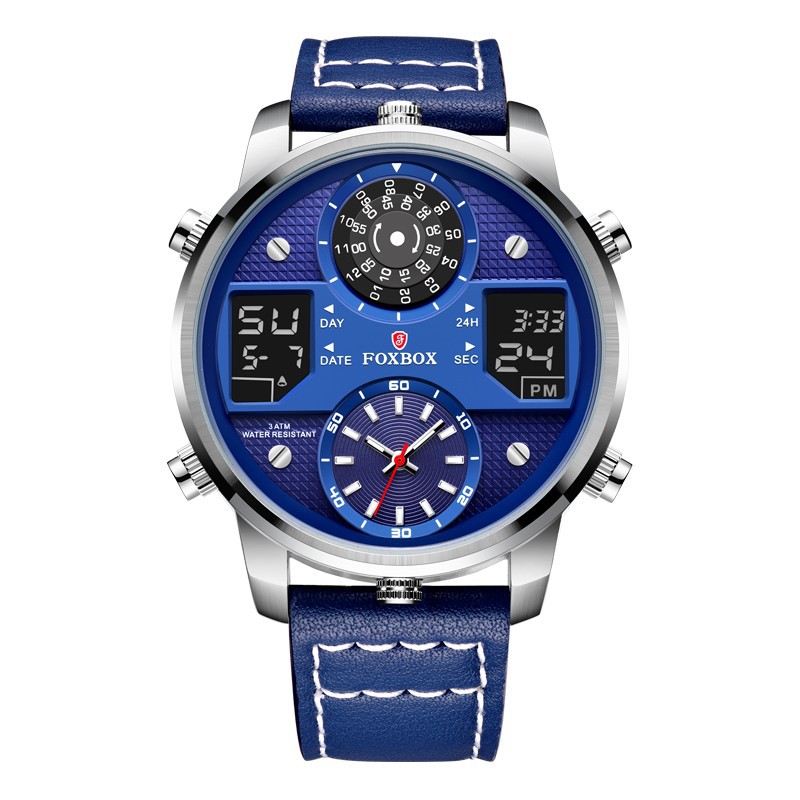FOXBOX/LIGE cross-border exclusive dual display men's electronic quartz watch multifunctional sports waterproof watch - Image 6