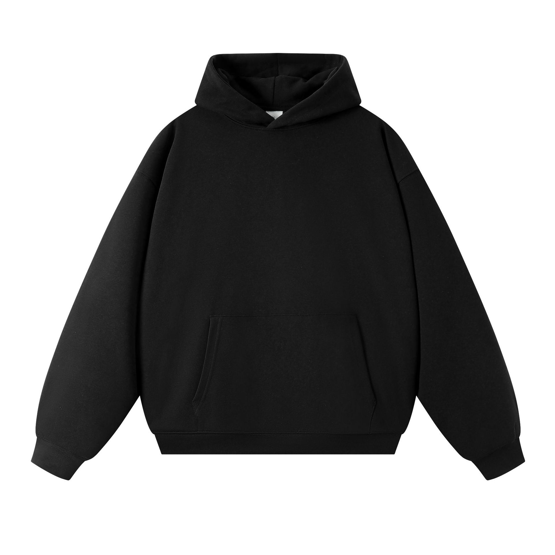 Sweatshirt 380g Terry Spring and Autumn American Thin Drop Shoulder Loose Style Solid Color Hoodie Men's Trendy All-match - Image 6