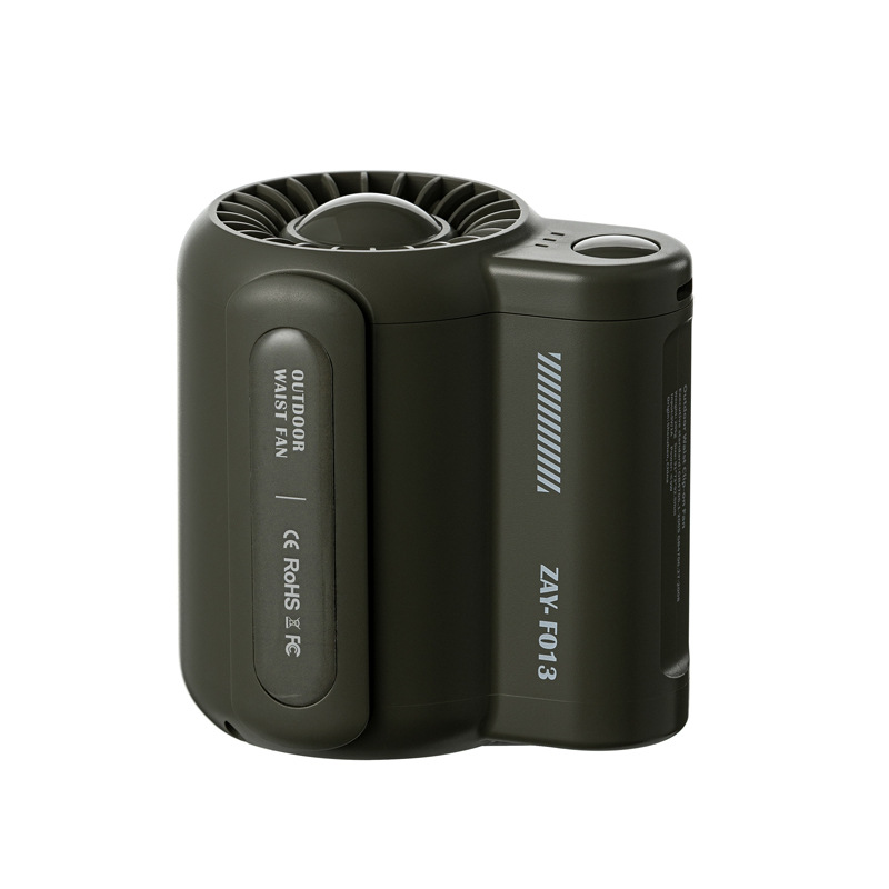 Cross-border new waist-mounted fan strong wind usb charging lazy outdoor waist-mounted portable leafless waist-mounted fan - Image 6