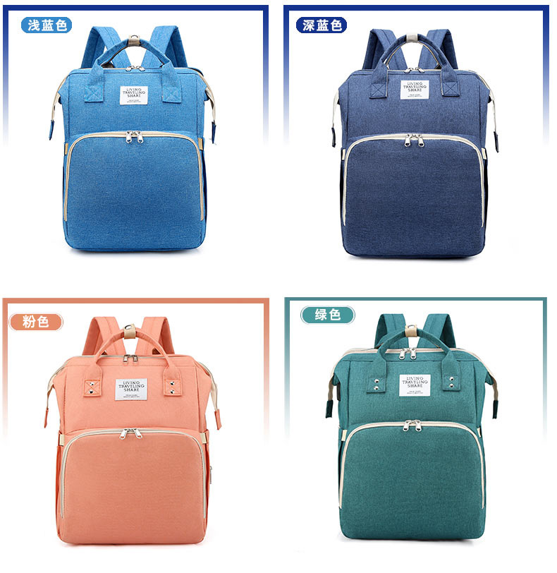 Mommy bag factory direct sales new mother and baby bag multifunctional diaper bag mommy bag cross-border diaper pad insulation bag shoulder - Image 14