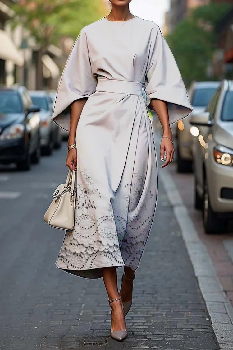 2025 Amazon Cross-Border Independent Station Floral Ocean Timeless Elegant Dress E439 Women's Dress - Image 10