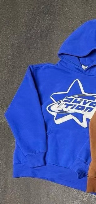 Oversized full face zipper sweater streetwear spring Y2k gothic punk star print hoodie tide - Image 13