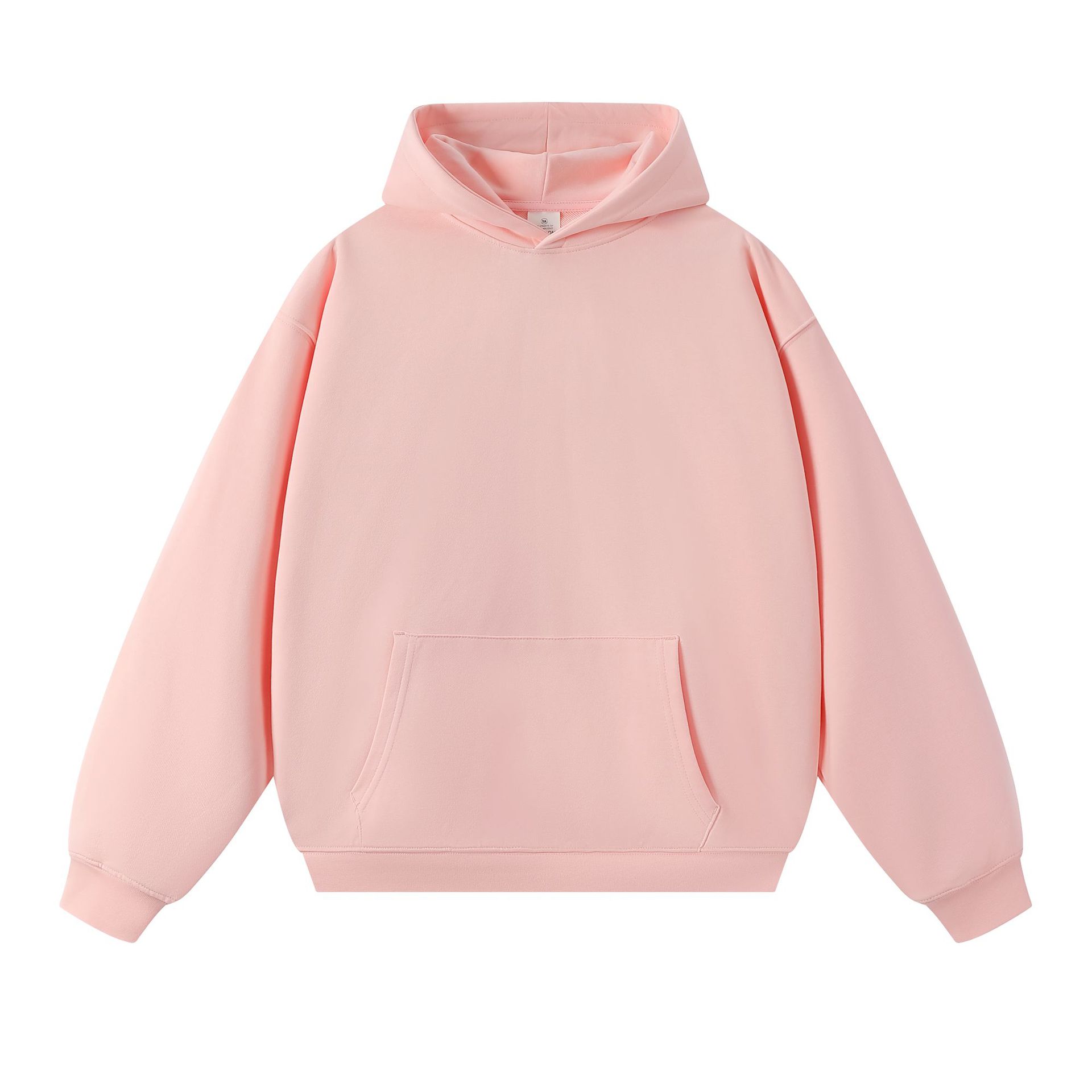 Sweatshirt 380g Terry Spring and Autumn American Thin Drop Shoulder Loose Style Solid Color Hoodie Men's Trendy All-match - Image 12