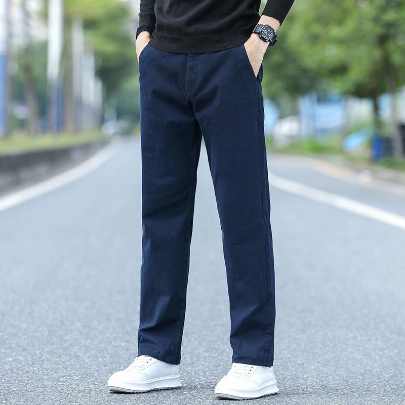 Foreign trade casual pants men's autumn and winter trendy brand loose straight trousers spring and autumn new business khaki pants men - Image 6