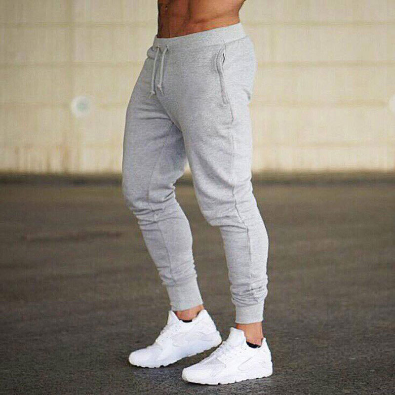 Slim Fit Sports Pants Men European and American Running Fitness Football Slim Fit Casual Pants Drawstring Tight Training Pants Men - Image 11