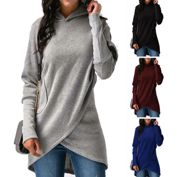 Across Amazon AliExpress Women's New European and American Popular Long Sleeve Sweater Women's Top Hoodie - Image 4