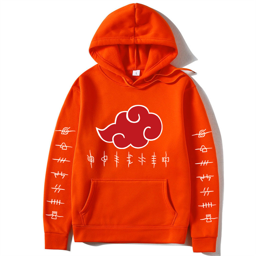 Naruto Printed - Adult Hoodies with White Letters on Sleeves - Image 10