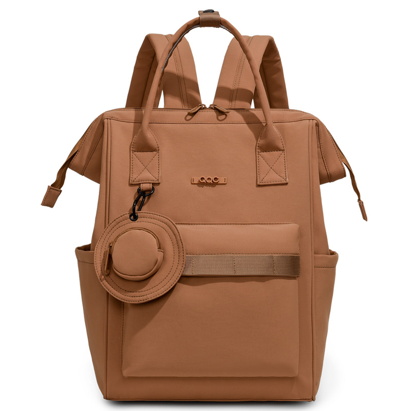 Cross-border Japanese style large capacity diaper bag, multi-functional compartment outdoor portable mother and baby bag, simple and customizable backpack - Image 8