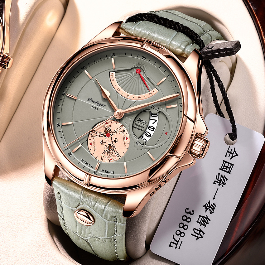 Swiss brand waterproof men's watch ultra-thin calendar quartz watch - Image 4