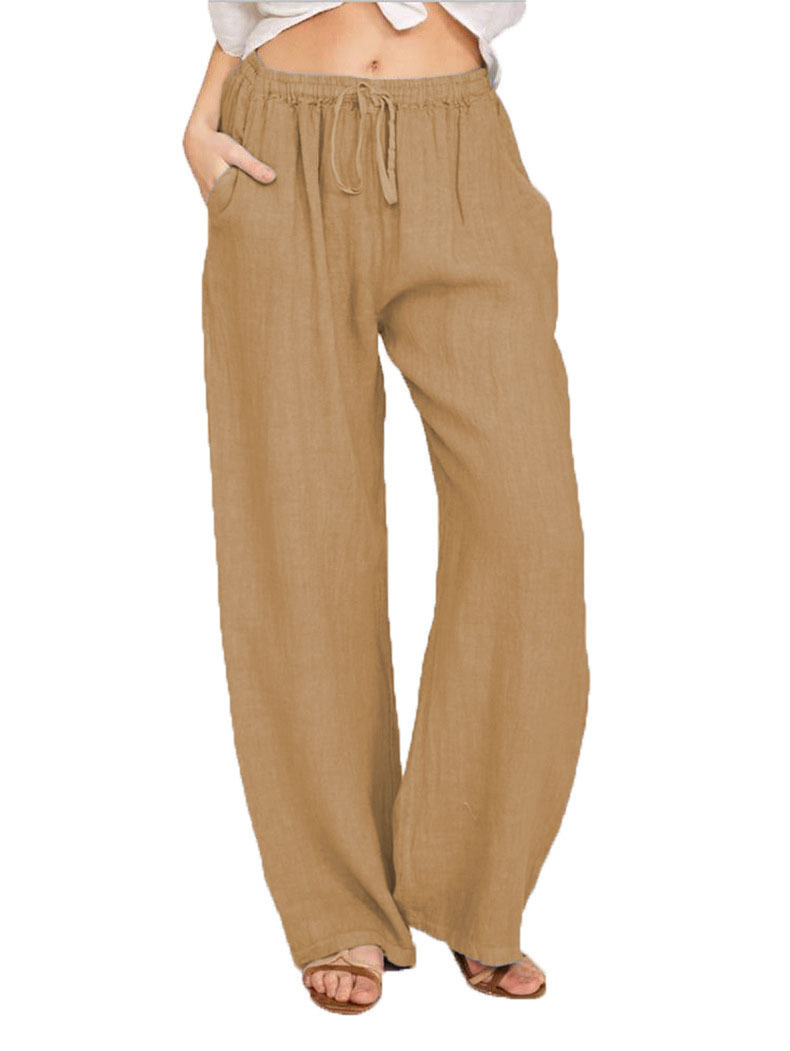 TIMU Men's Casual Linen Pants, Cotton Linen, Loose Fit, Breathable Long Pants, Available for Spot Import, Cross-Border, Independent Websites, Wish, AliExpress. - Image 13