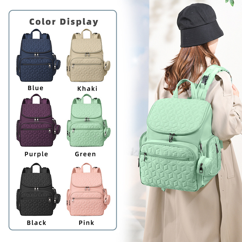 New cross-border European and American five-piece mother and baby bag, fashionable and high-quality mother bag for commuting - Image 2