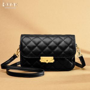 DENK cross-border wholesale 2023 new design gentle bag versatile fashion genuine leather crossbody small square bag women's bag