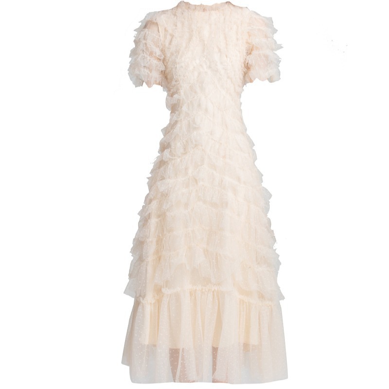 2023 new cross-border summer French chic beautiful slim long skirt super fairy dress for women - Image 3