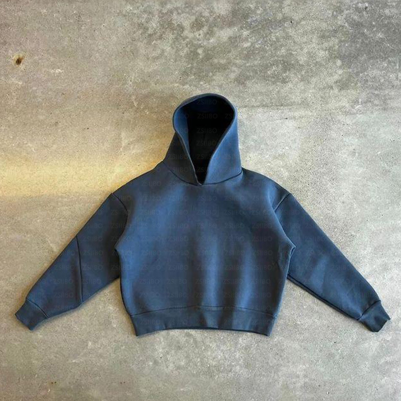 2024 European and American cross-border casual simple couple fashion hoodie sweatshirt solid color loose sweatshirt sweatpants wholesale - Image 9