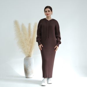 Loriya2023 AliExpress Dubai Middle East Autumn and Winter thickened knitted loose sweater dress LR668