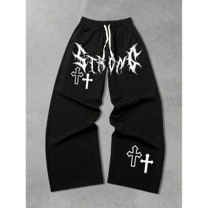 Cross-border e-commerce hip-hop trendy casual pants for men, loose fit, versatile style, ready stock, wholesale on Amazon.