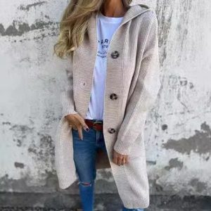 Women's Mid-Length Casual Cardigan