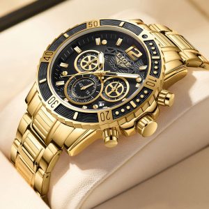 LIGE cross-border supply men's quartz watches business men's automatic quartz watches multi-function waterproof watches