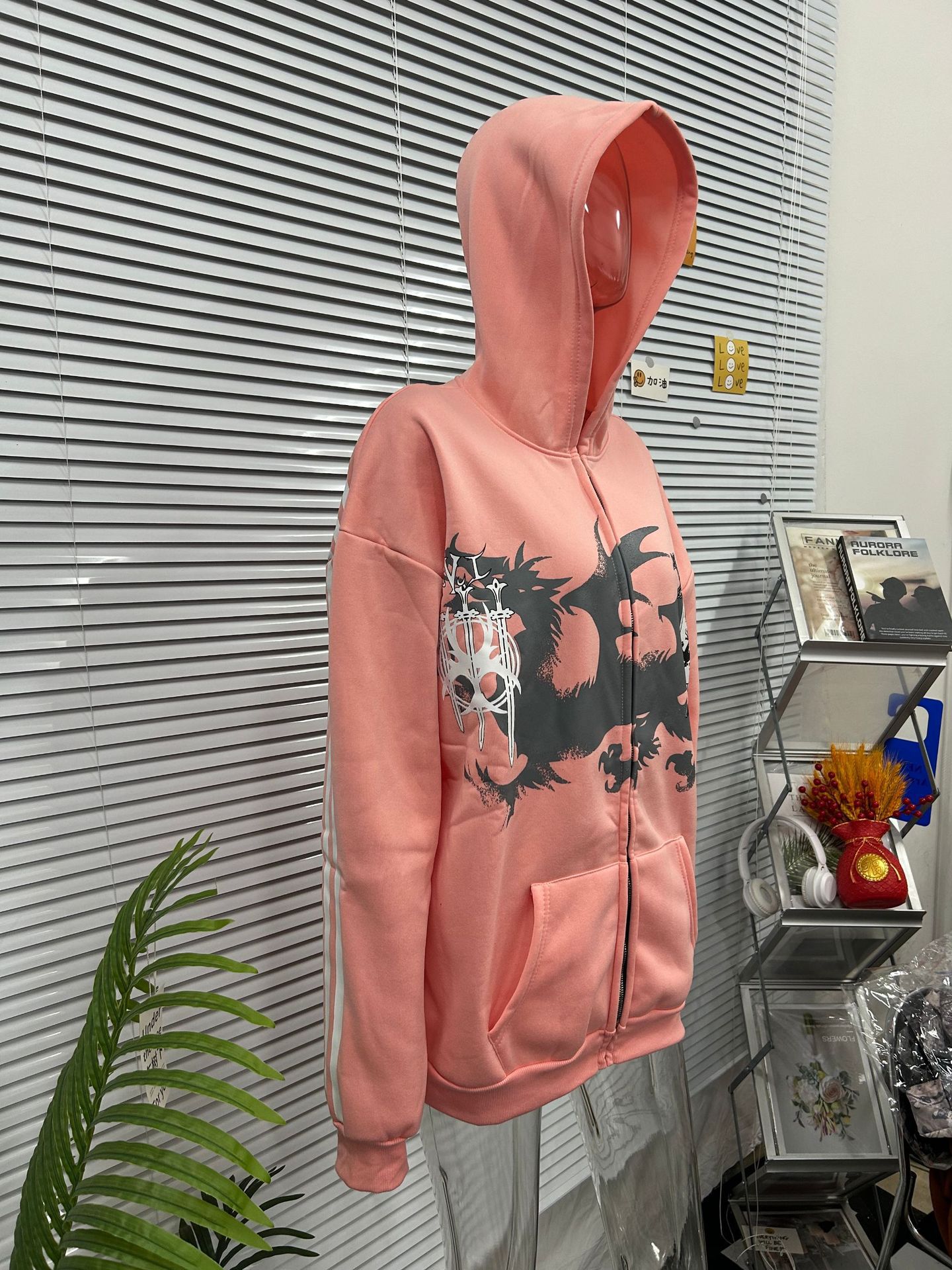 European and American retro design three-stripe print hoodie, trendy streetwear style, loose fit, slim fit, unisex sweatshirt - Image 6