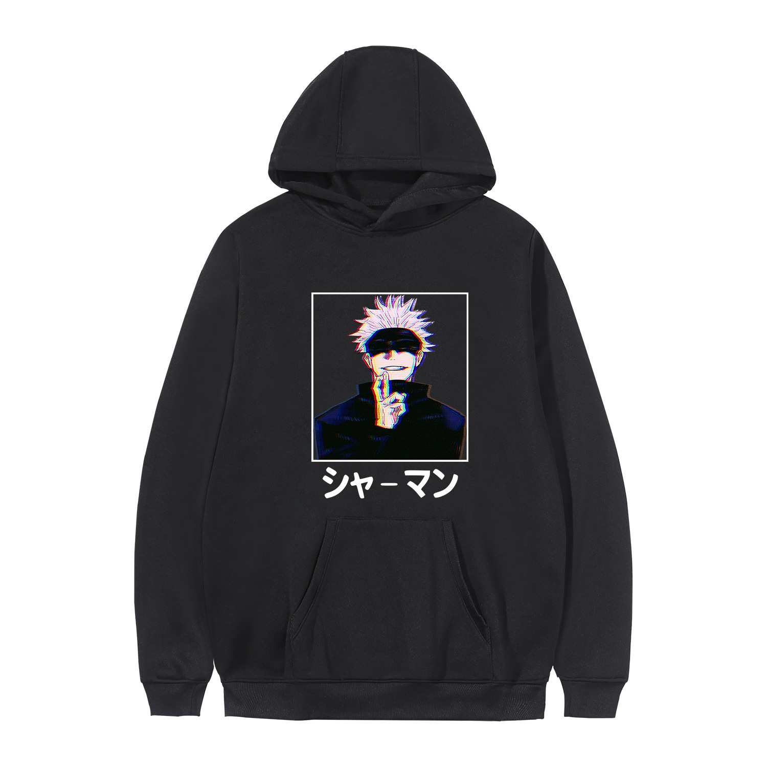 Manufacturers spot anime around long-sleeved couples casual pullover sweater women's hooded hooded sweater - Image 31