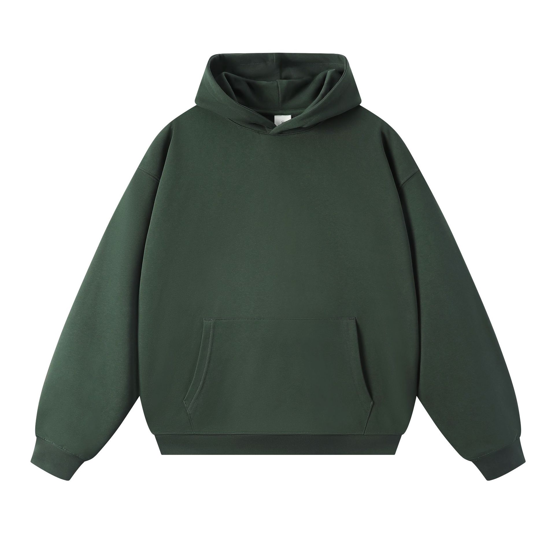 Sweatshirt 380g Terry Spring and Autumn American Thin Drop Shoulder Loose Style Solid Color Hoodie Men's Trendy All-match - Image 18