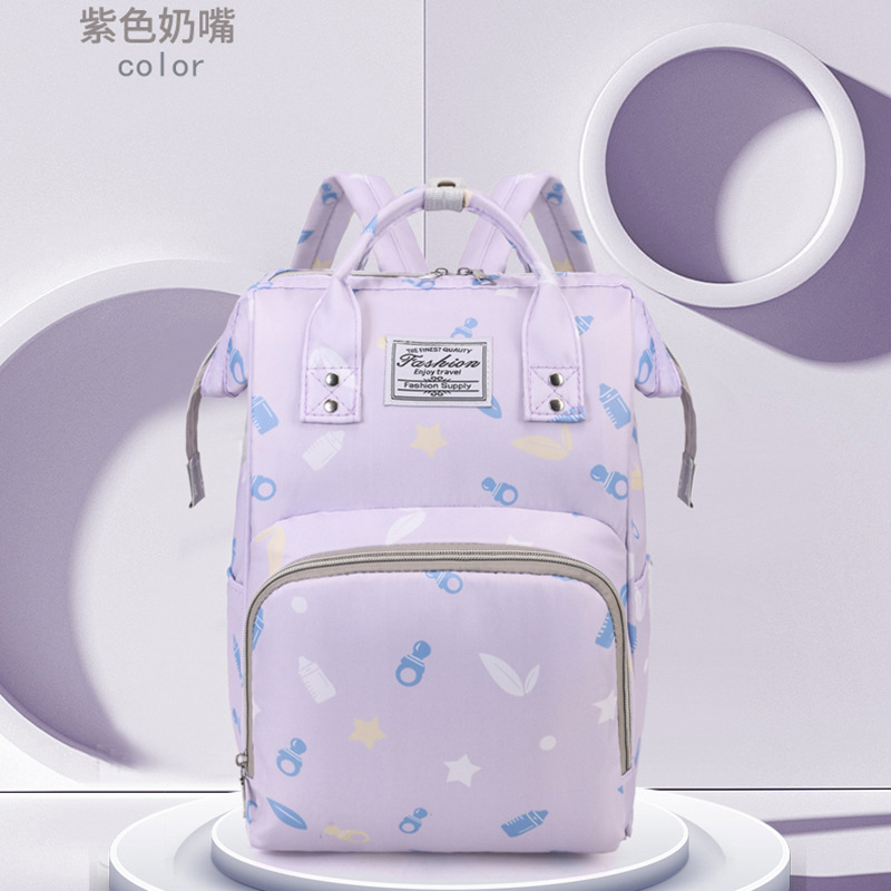 15 color printing mommy bag new fashion mother and baby bag for mom to go out and take the baby large capacity mommy bag gift list - Image 13