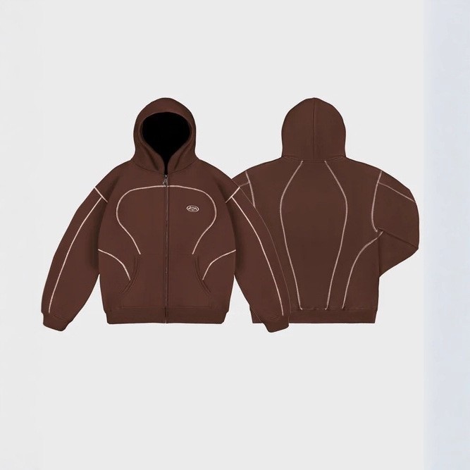 European and American new windbreaker Y2K letter trendy brand printing casual street men and women sports style sweatshirt suit new arrival - Image 16