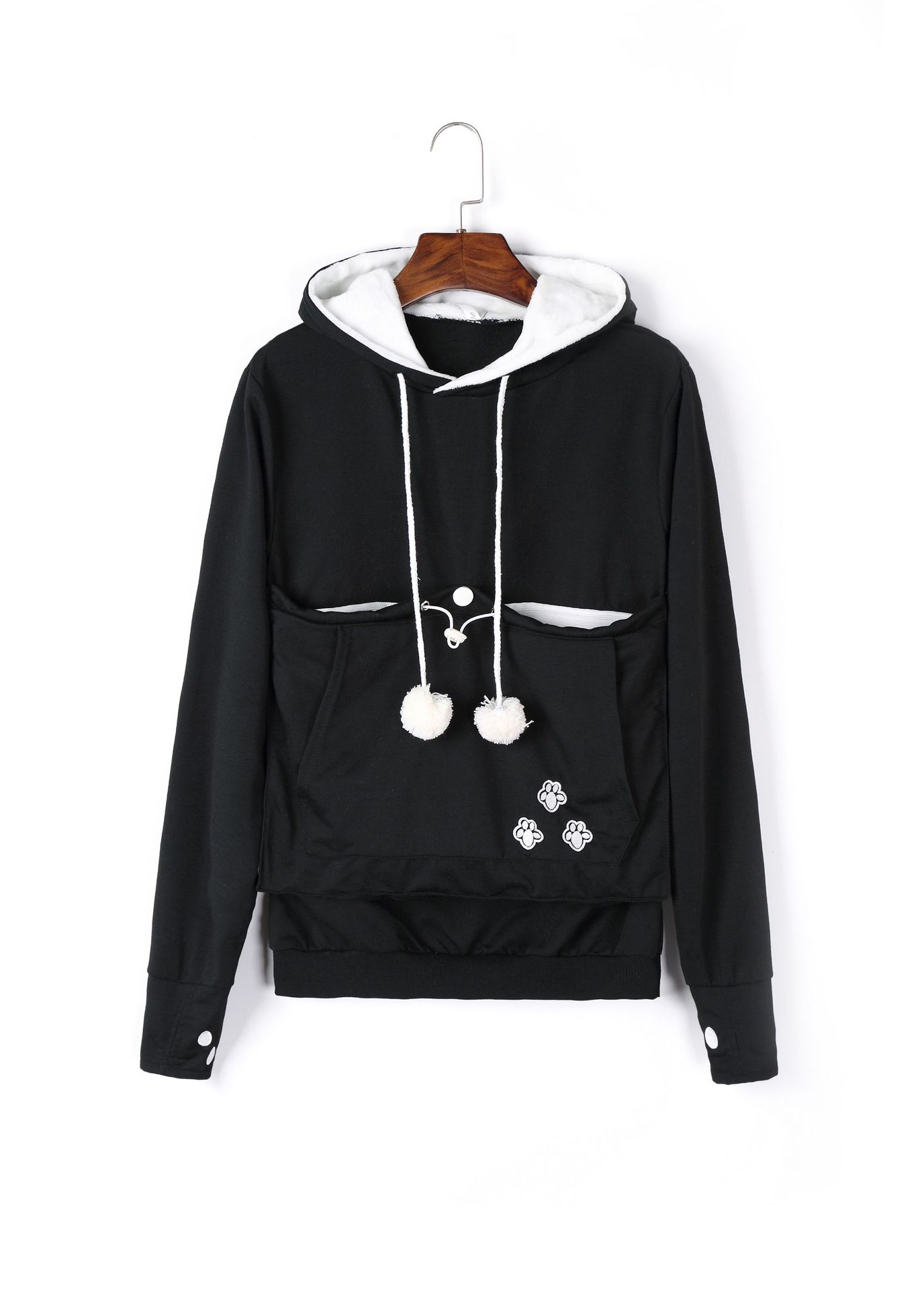 Cross-border popular hooded sweatshirts for women, loose European and American style, plus velvet pullover sweatshirts for women, autumn and winter large size jackets for women, autumn and winter - Image 10