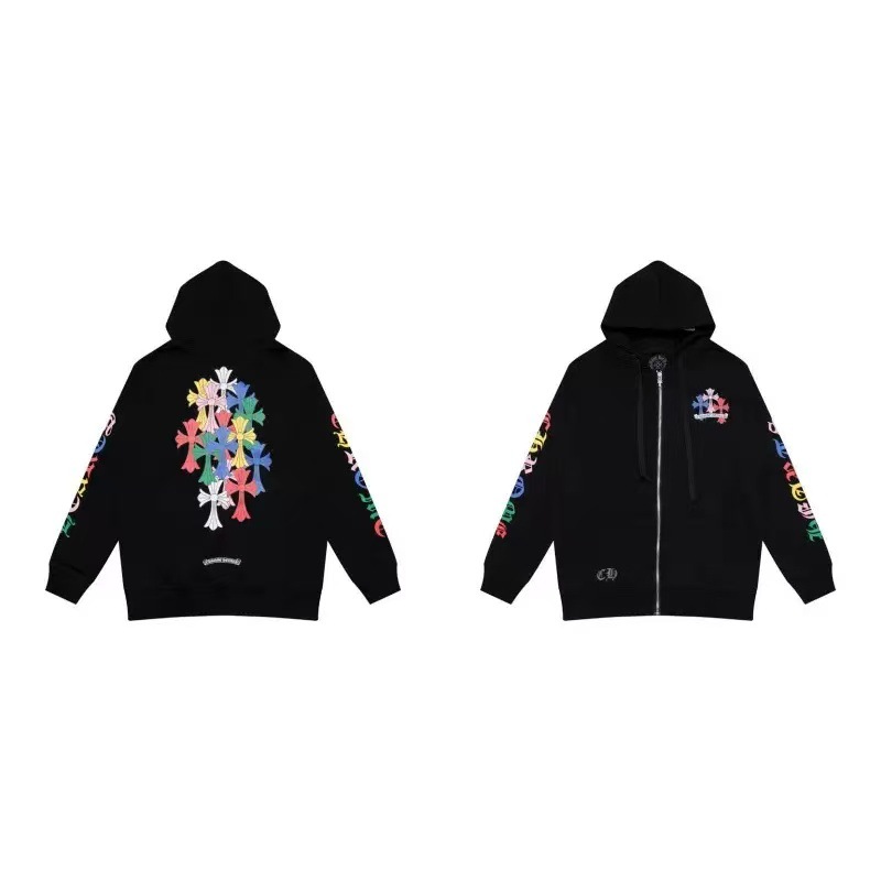 2026 New Cross-Border CH Hoodie Cross Horseshoe Couple Zipper Hooded Sweatshirt Jacket Trendy Brand 30/1 - Image 18