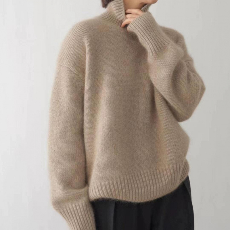 New autumn women's long-sleeved knitted sweater, Korean style, inner layer autumn top, women's knitted cardigan - Image 3
