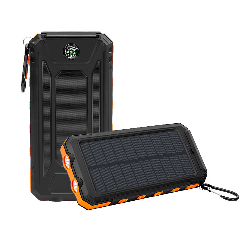 Wholesale foreign trade outdoor waterproof solar power bank 20000mah large capacity compass mobile power cross-border - Image 5