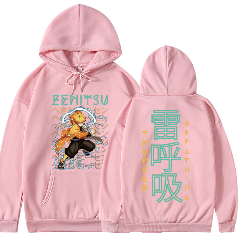 New Korean Harajuku Japanese Manga Kimetsu no Yaiba printed winter hoodie sweatshirt - Image 7