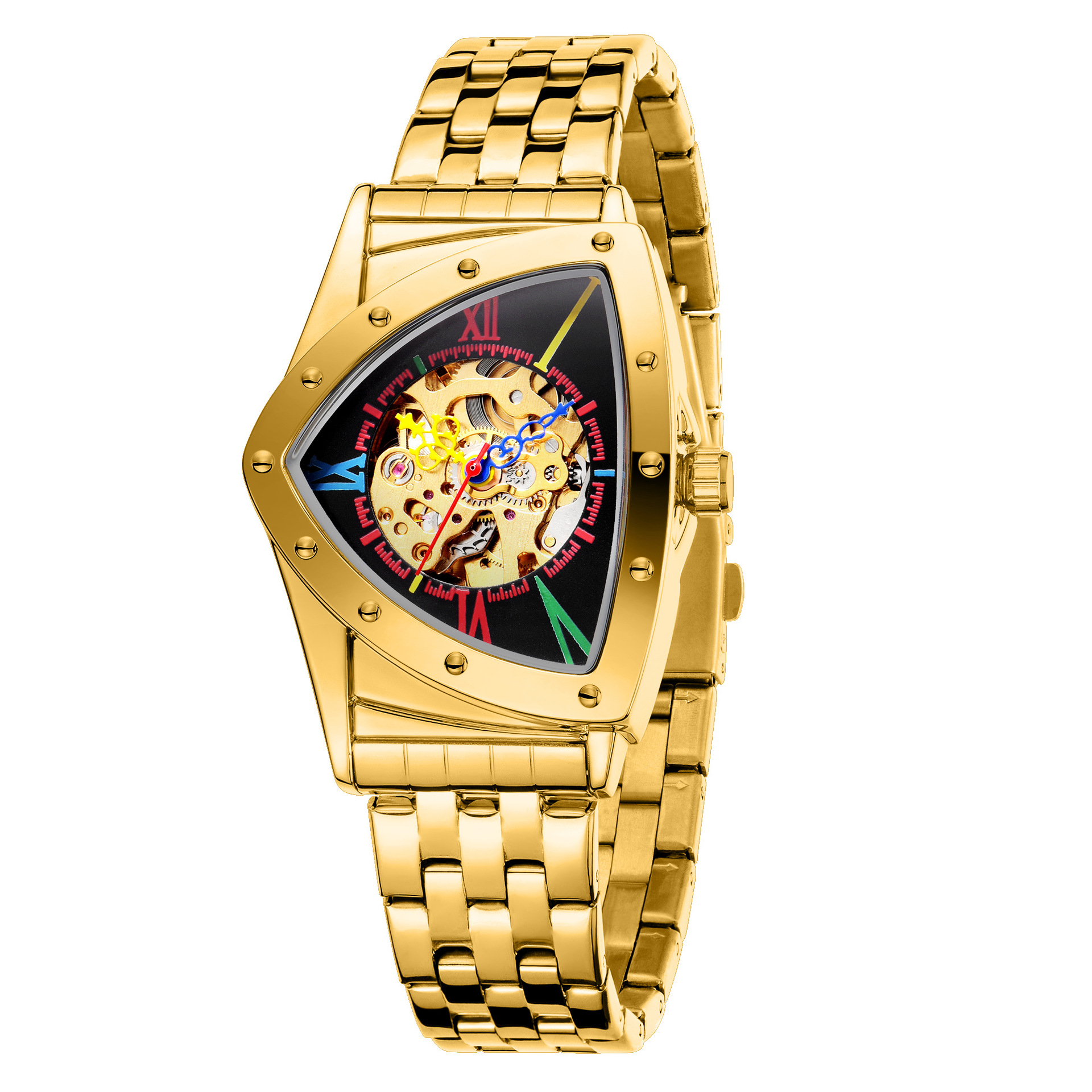 New TOMARCH European and American style men's fashionable and casual hollow triangle automatic mechanical watch wholesale - Image 4