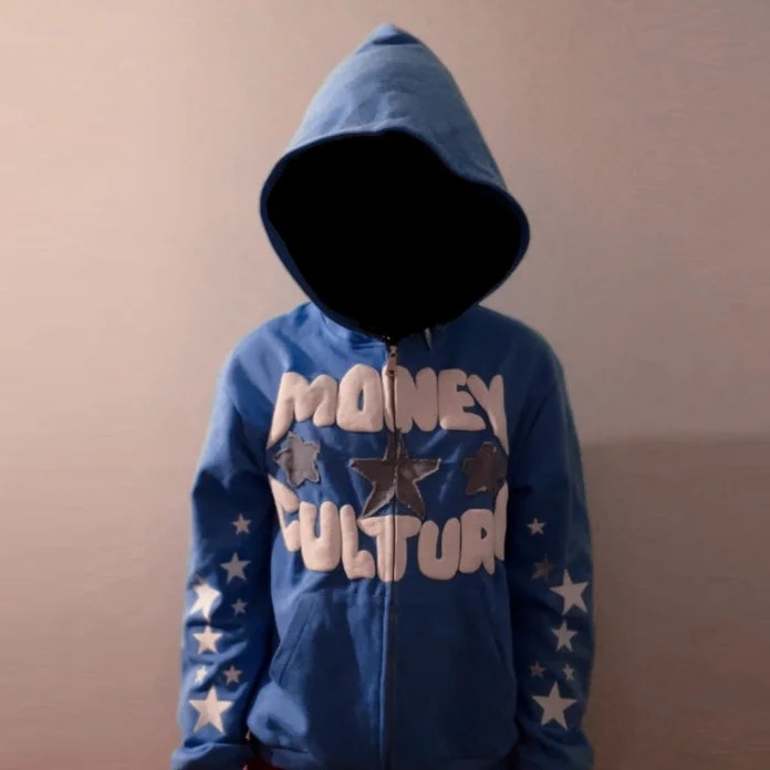European and American street trend Y2K Gothic punk hip-hop fashion zipper hoodie - Image 4