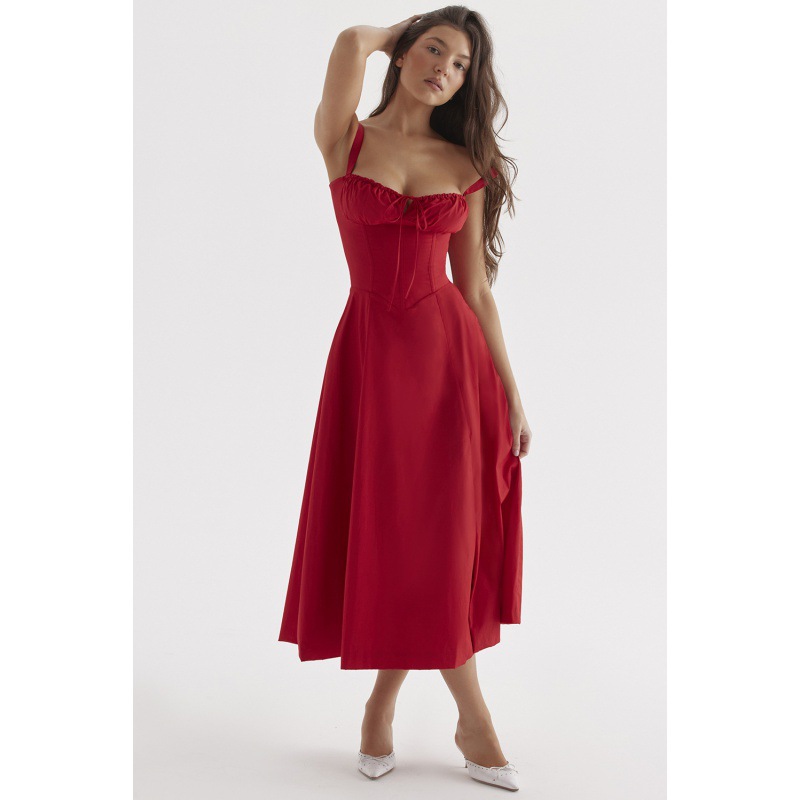 Women's Solid-Color Suspender Dress - Image 4