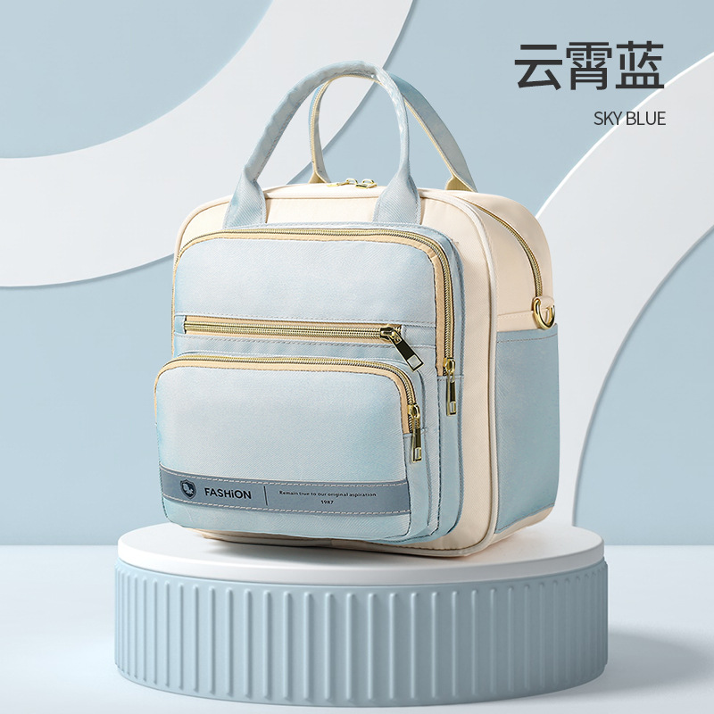 Mommy bag high quality fashion multifunctional large capacity mother and baby bag for traveling can be cross-body double back mommy bag - Image 6