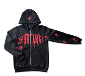 Street hip-hop star girl print black zipper hoodie female 2022y2k Harajuku jacket sweater couple - Image 6