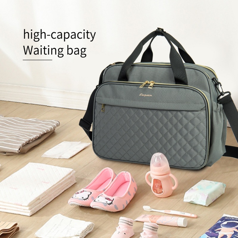 Large capacity mommy bag multifunctional handbag outing breastfeeding bag pregnant women waiting bag new diaper bag - Image 3