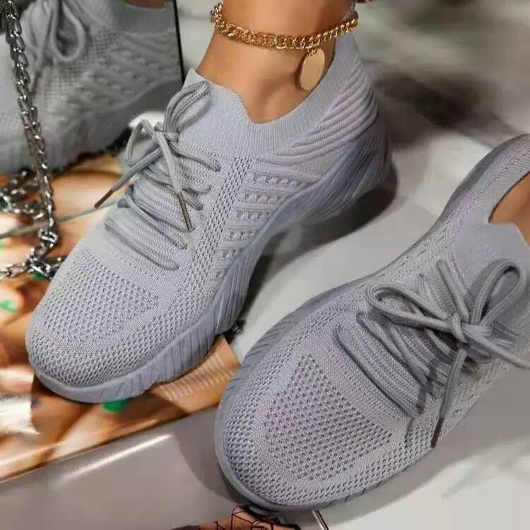 Manufacturers in stock foreign trade large size lace-up sneakers women 2021 new independent station mesh thick-soled casual daddy shoes - Image 5