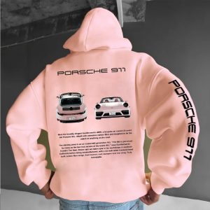 StreetcarHoodiePrintsMen Car Print Trendy Hoodie Loose Casual Versatile Hoodie