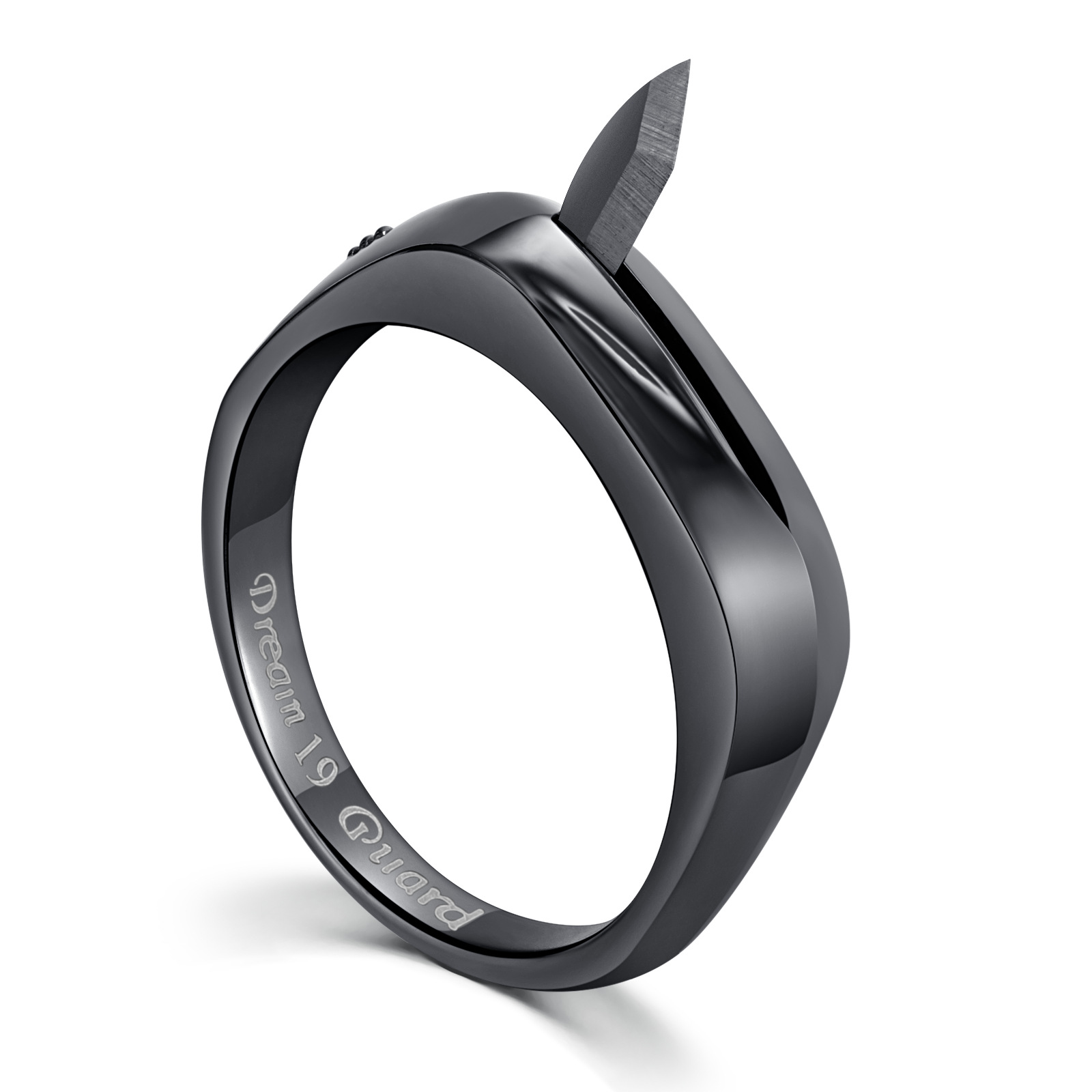 Self-defense titanium steel ring, Dreamkeeper S3 couple's concealed weapon, multi-functional ring knife, emergency anti-wolf weapon. - Image 6