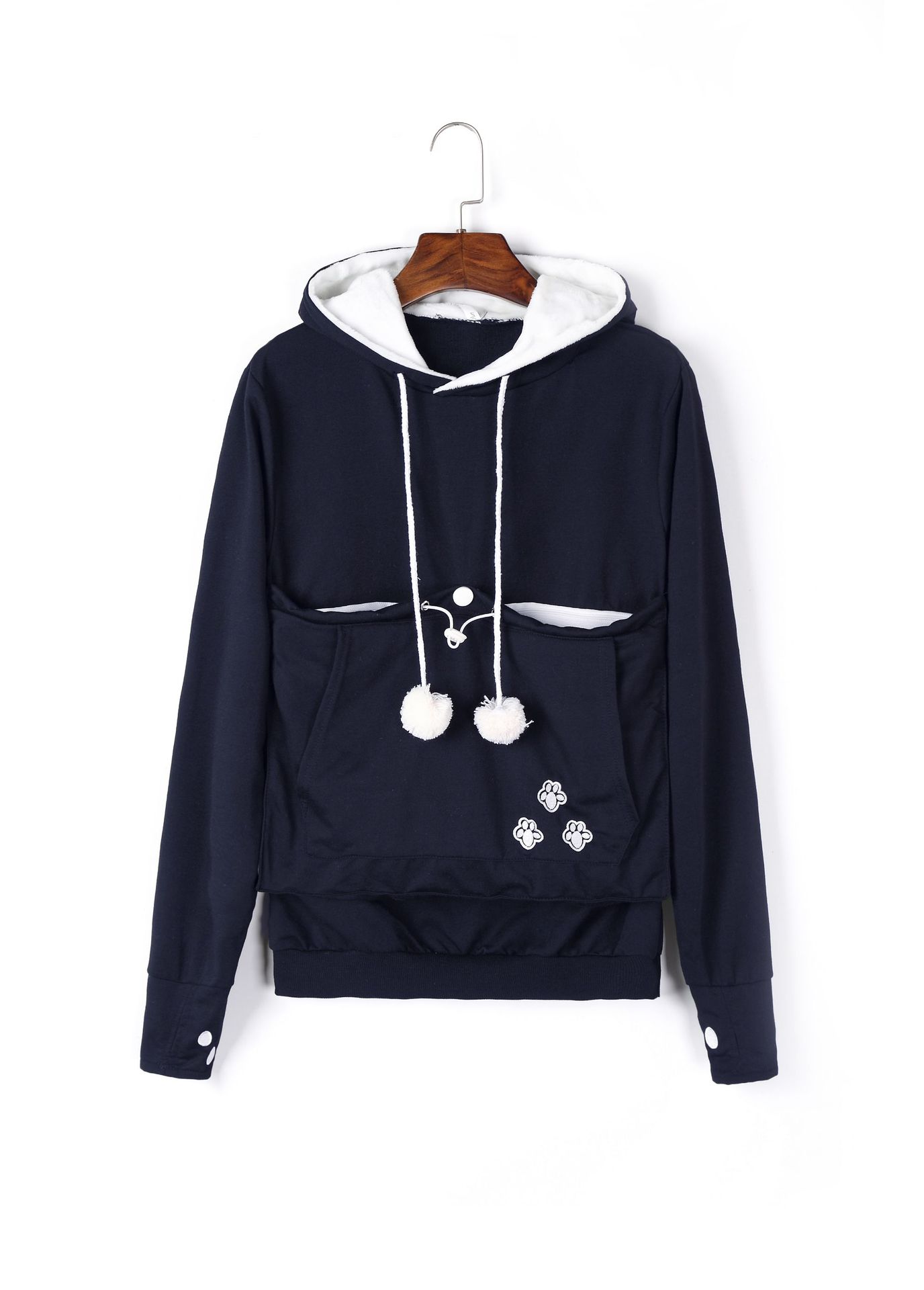 Cross-border popular hooded sweatshirts for women, loose European and American style, plus velvet pullover sweatshirts for women, autumn and winter large size jackets for women, autumn and winter - Image 7
