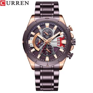 Curren/Careen 8401 Men's Watch Six Hand Watch Quartz Watch Steel Band Watch Calendar Men's Watch