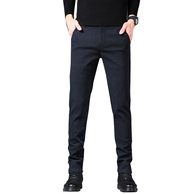 Sanded casual pants men 9038 men's trendy and fashionable versatile sports pants loose straight slim casual pants - Image 6