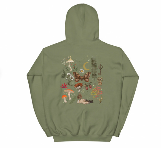 European and American all-match Christmas theme sweatshirt with full print floral Christmas elements and letter hooded sweatshirt with casual style - Image 18