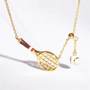 Badminton Racket Pendant Necklace