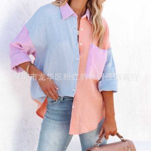 Lapel-Collar Shirt with Pockets