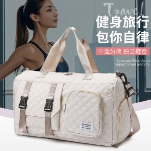 Wholesale large-capacity handheld travel bags, fitness and short-distance lightweight business trip luggage bags with trolley handles, maternity storage bags