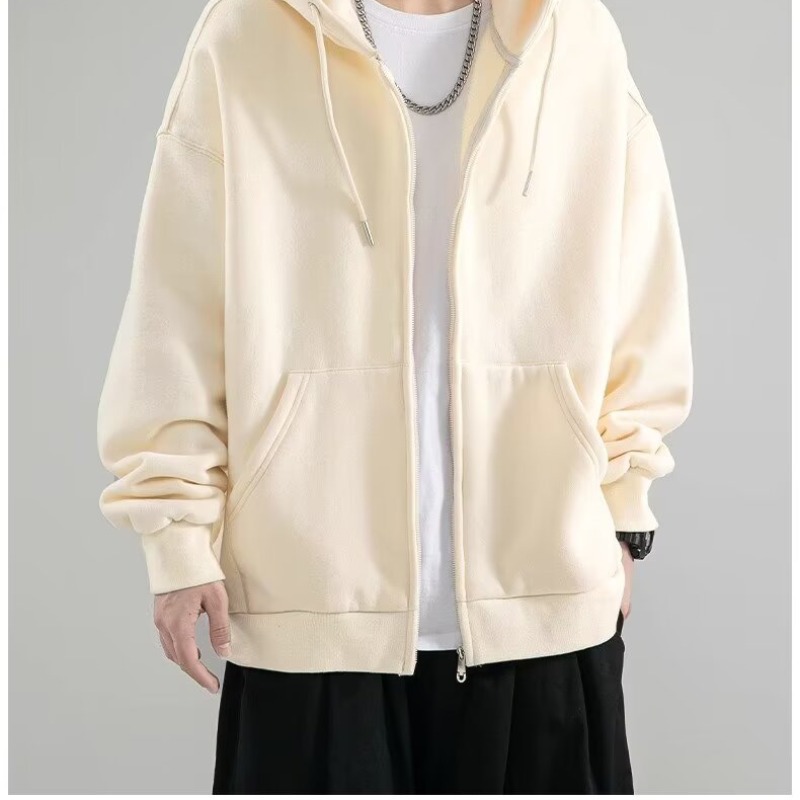 Heavy cardigan sweatshirt men's spring and autumn American fashion brand autumn jacket boys' clothes couple's top hooded jacket - Image 5